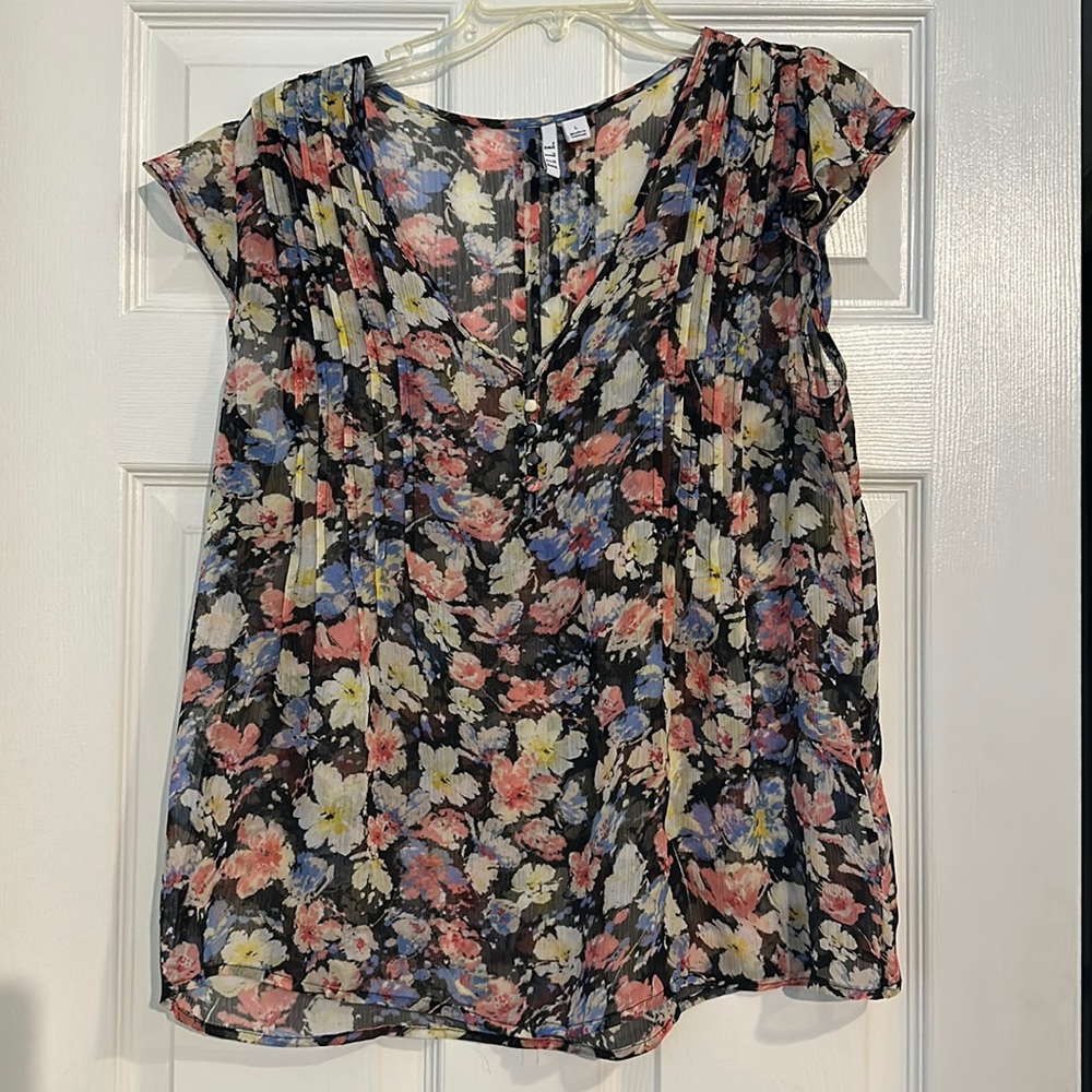 Sheer Cap Sleeve Top